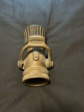 Vintage Elkhart Brass Fire Nozzle From B & M Railroads picture