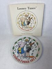 Vintage Looney Tunes Limited Edition Christmas Plate 1977 Warner Bros 7.5” Dia picture