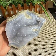 1940g Natural blue chalcedony rough large stone chalcedony wire packaging B1411 picture