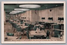 KELLOGG'S CAFETERIA Restaurant Interior / LUMITONE New York City Postcard picture