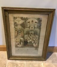 Antique 1914 First Holy Communion Framed Picture Catholic Christian Religion picture