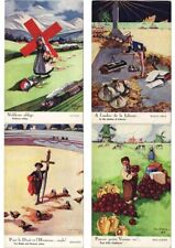 DUPUIS ARTIS SIGNED SATIRE PROPAGANDA WWI 11 Vintage Postcards Pre-1920 (L4357) picture