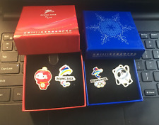 2022 BEIJING OLYMPIC PARALYMPIC MASCOT & LOGO 2 PIN SETS WITH BOX picture