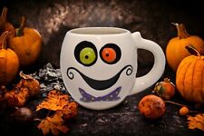 Cracker Barrel Art Pottery Halloween Bow Tie Ghost Coffee Cup Mug picture
