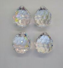 4pc Asfour Crystal Clear AB 30mm Ball Prism #701. Suncatcher, Chandelier Part picture