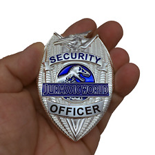 Jurassic World Sterling Silver Plated Security Officer Badge Serialized 1-50 JWS picture
