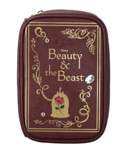 DISNEY BEAUTY AND THE BEAST STORYBOOK TRAVEL COSMETIC BAG CLUTCH POUCH NEW picture