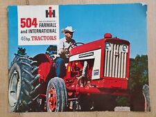 MCCORMICK FARMALL 504 Tractor Sales Brochure 46hp Vintage AD-1447-R3 IH picture