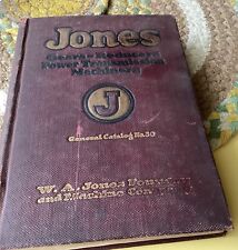 JONES GEARS-REDUCERS POWER TRANSMISSION MACHINERY CATALOG - JONES 1925 picture