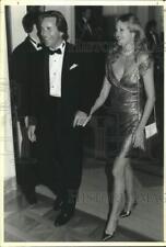 1991 Press Photo Actors Don Johnson and Melanie Griffith at White House Dinner picture