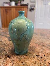 Vintage MCM retro Drip Glaze Pottery Small Bud Vase 6