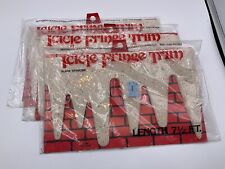 VINTAGE Icicle Fringe Trim New In Package 7.5 Ft. Length Union Wadding SET Of 3 picture