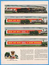 1944 Ethyl Corporation WWII Delaware and Hudson Railroad D&H Train Art Ad picture