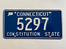 1990s Connecticut License Plate Low Number 4 Digit Nice Condition picture