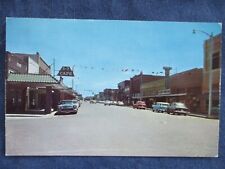 1950s Dalhart Texas Street Scene & Cars Postcard & Cancel picture