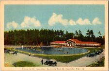 Swimming Pool St Hyacinthe Quebec QC Postcard Posted 1944 picture