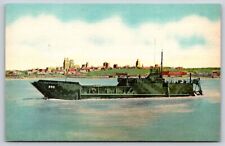 Transportation~Air View Navy Boat @ Darbys Shipyard Kansas City~Vintage Postcard picture