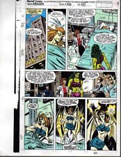 Original 1991 Avengers 328 color guide art page 29:1990's Marvel Comics/She-Hulk picture