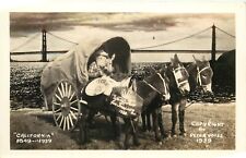 RPPC Postcard Golden Gate Expo 1939 San Francisco Old Miner 49er Peter Voiss picture