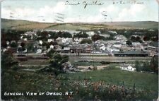 c1908 Post Card. General View Of Owego. NY.  picture