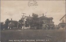Massena Springs, NY: RPPC 1910 Homes/Residences vtg New York Real Photo Postcard picture