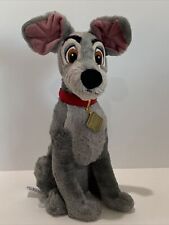 Disney Parks Tramp the Dog 16” Plush Lady And The Tramp w/ Collar Stuffed Animal picture
