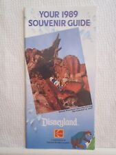 Disneyland California 1989 Park Guide Map Splash Mountain Debut Vintage Rare picture