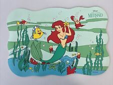 Vintage The Little Mermaid Vinyl Place Mat Disney 17” x 11.5” picture