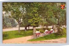 Chicago IL-Illinois, Washington Park, Antique, Vintage Souvenir Postcard picture