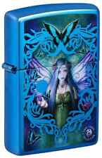 Zippo 48985, Anne Stokes Mystic Aura Fairy Design, High Polish Blue Lighter, NEW picture