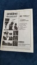 Uniden Bearcat BC 155XLT  16 Channel Scanning Radio Operatin Instructions Manual picture