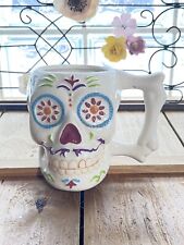 Walgreens Co. Halloween Day of the Dead coffee mug With Bone Handle - New picture