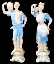 Pair of Porcelain Peasant Figurines – a Man & Woman, by Ardalt, #7712, 10” High picture
