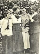 W1 Photograph Group Four Pretty Women Lovely Ladies 1910-20's Embrace  picture