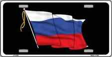 Russian Waving Flag Metal Novelty License Plate Tag picture