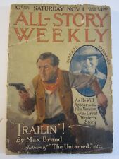 All-Story Weekly Pulp Nov. 1, 1919 GD  Douglas Fairbanks Cover picture