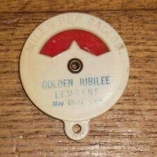 Vintage Miles Driven / Gallons Used Keychain - 1955 Golden Jubilee - Lemoyne PA picture