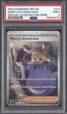 Morty's Conviction 2024 Pokemon Temporal Forces 211/162 Special Rare PSA 9 picture
