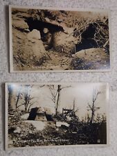(C17) Lot of 4 SCARCE WW1 U.S. Army Commercial Real Photo Postcards of Battle picture