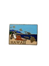 Vintage Hawaii Souvenir Pin Girl On Beach picture