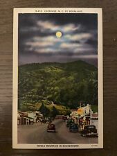 Cherokee NC-North Carolina Night Time Cars Shops Nobel Mt Vintage Postcard picture