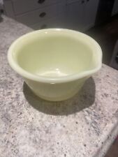Vintage Hamilton Beach Small Mixing Bowl w/ Spout White Milk Glass Racine, EUC picture
