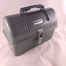 Stanley 5.5 qt Metal Lunch Box Hammer Tone Green - Corner Dented See Photos  picture