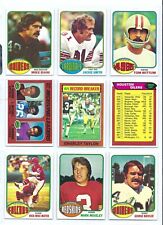 1976 TOPPS FOOTBALL 9 CARD LOT picture
