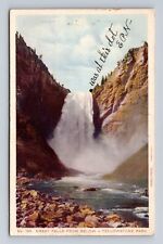 Yellowstone National Park, Great Falls, Series #150, Vintage Souvenir Postcard picture
