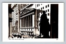 New York City NY, RPPC, New York Stock Exchange, Vintage Postcard picture