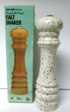 Vintage Wooden Granite Finish 3732 Fox Run Salt Shaker w/Box Speckled  picture