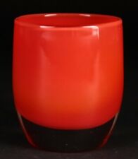 Glassybaby Everlasting Red Glass Votive Candle Holder - Fast Ship  picture