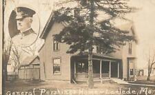 RPPC General Pershing Home Portrait WWI Laclede MO Posted 1918 Real Photo P180 picture