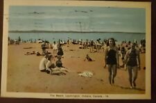 The Beach Leamington Ontario 🇨🇦 Canada 1940 Vintage Postcard picture
